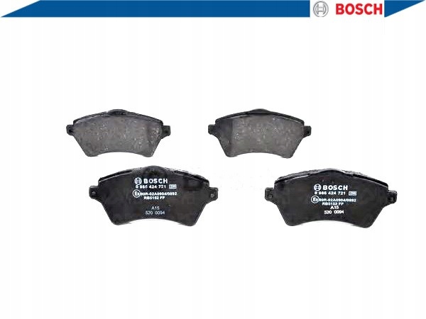 фото №3, Набор - комплект тормозных колодок тормозных [bosch]