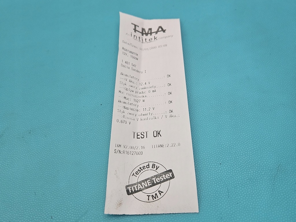 фото №6, Test стартер dacia sandero i 08-12 1.6b 8200815083