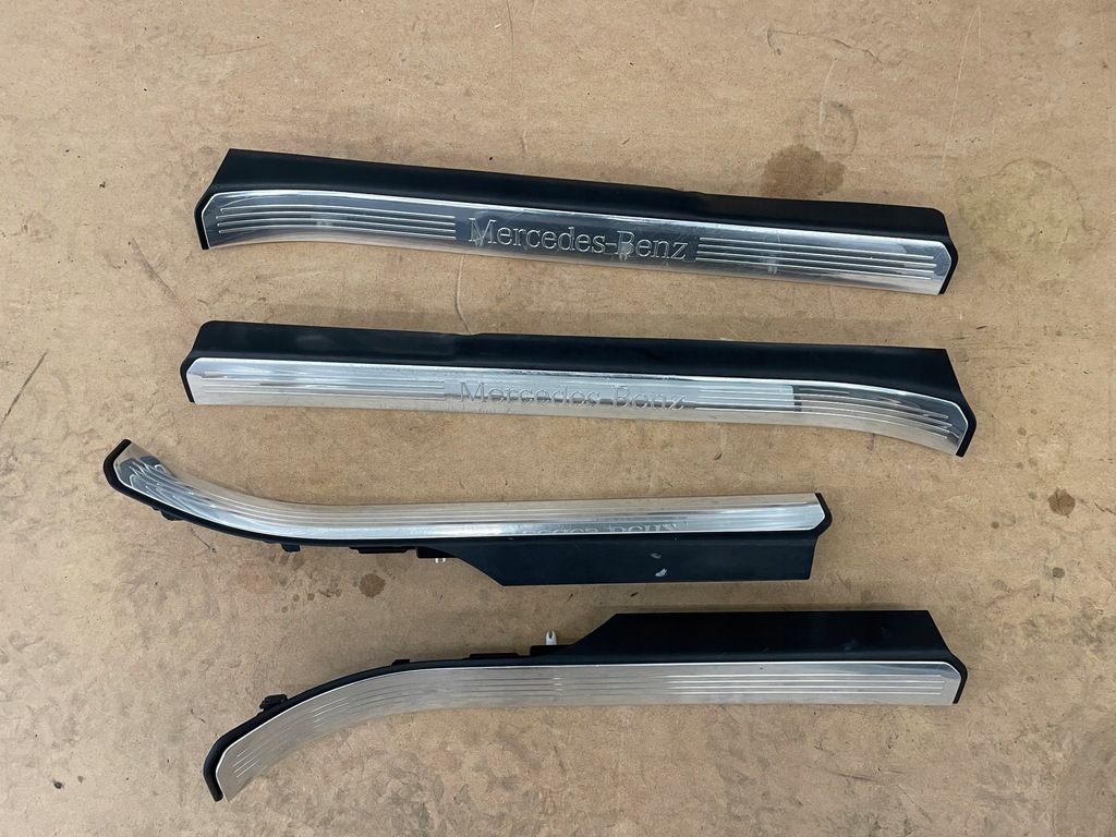 фото №1, Накладки пороговые хром mercedes w221 long