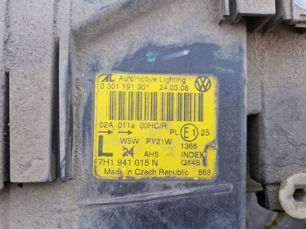 фото №10, Лампа лівий перед vw t5 7h1941015n