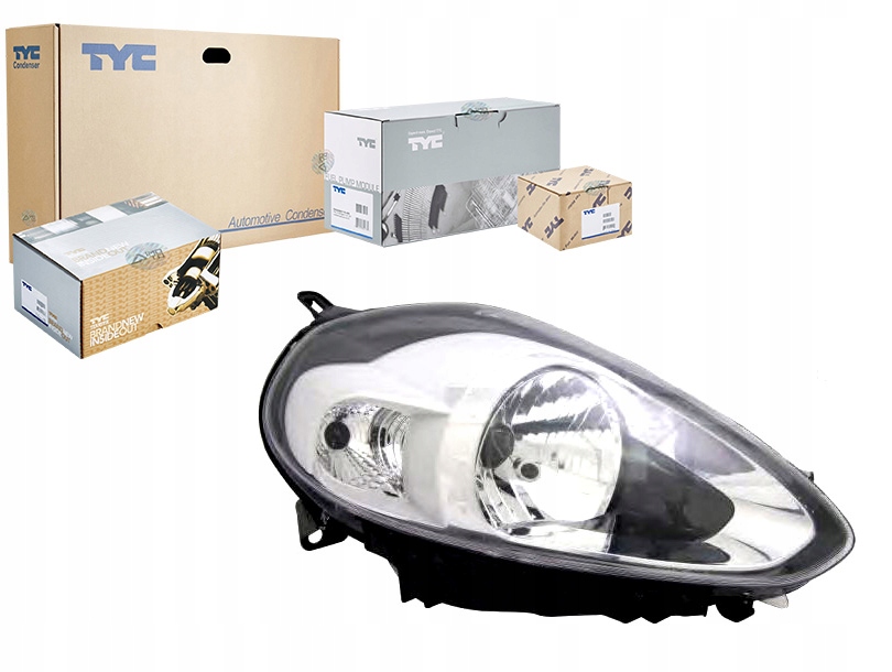 фото №1, # fiat punto 12- evo 09- фара лампа срібляста p