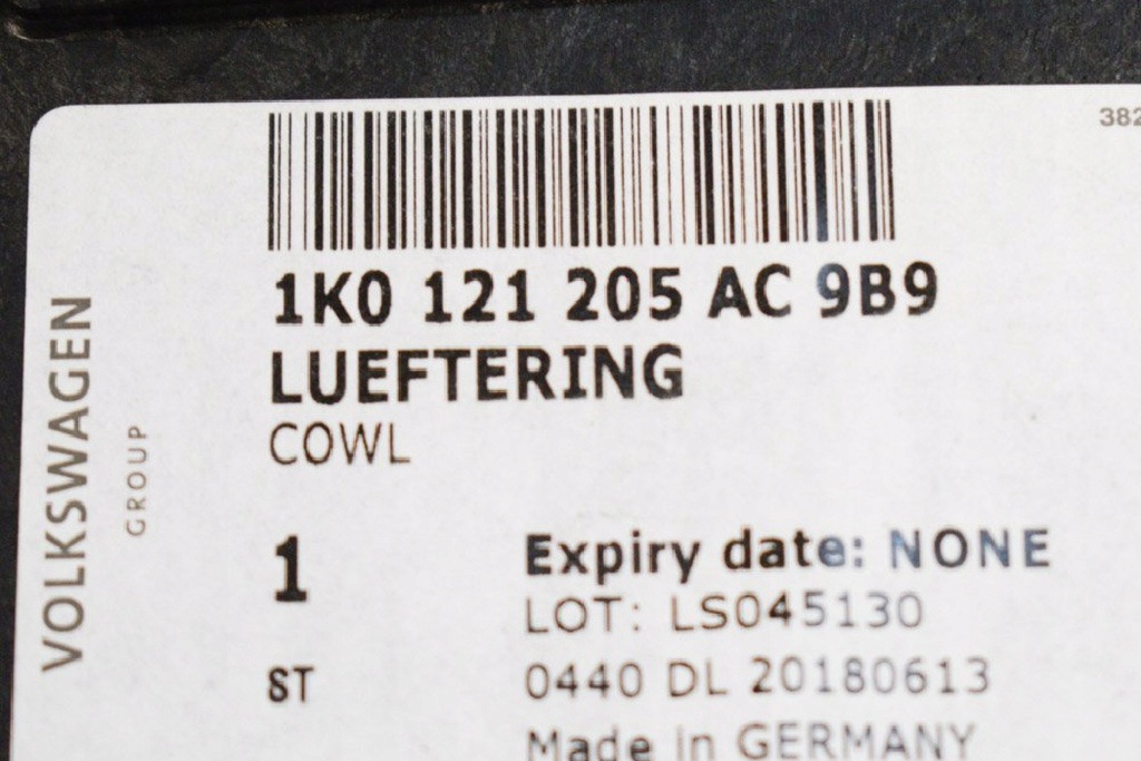 фото №6, Skoda yeti 5l защита вентилятора радиатора 1k0121205ac оригинальная nowa