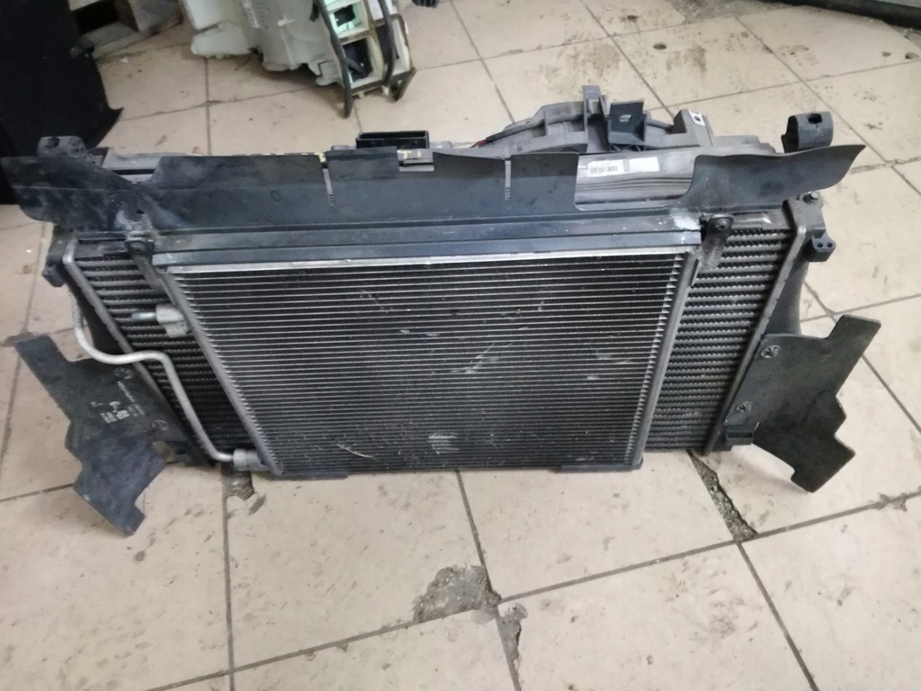 фото №1, Saab 9-3 ii 2007 - 2011 rok 1.9ttid радіатор вентилятор комплект