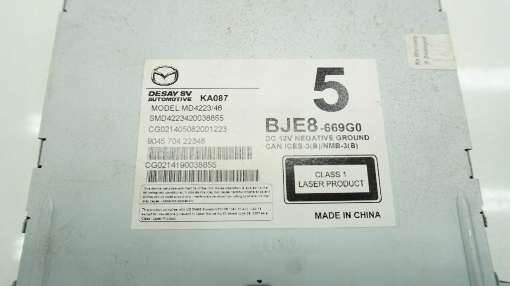 фото №3, Mazda 3 bm радио считыватель md4223/46 odtwaracz cd