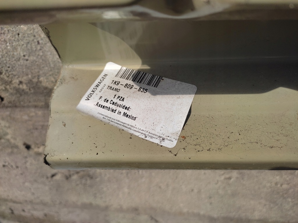 фото №13, Vw golf v vi kombi 1k9 порог блок двигателя левый обшивка