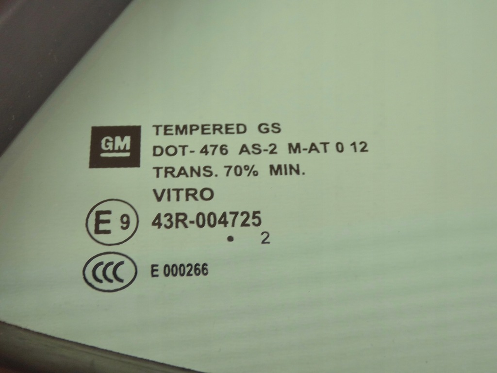 фото №2, Скло прокладка двері правий задня 2012 opel mokka