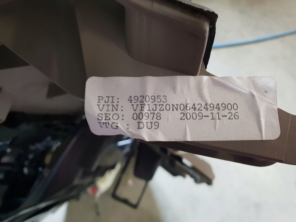 фото №10, Renault scenic iii 10r air bag панель приладів консоль