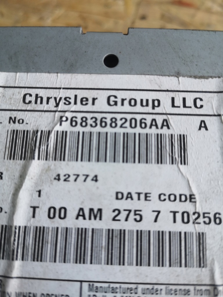 фото №6, Dodge grand caravan навігація радіо p68368206aa