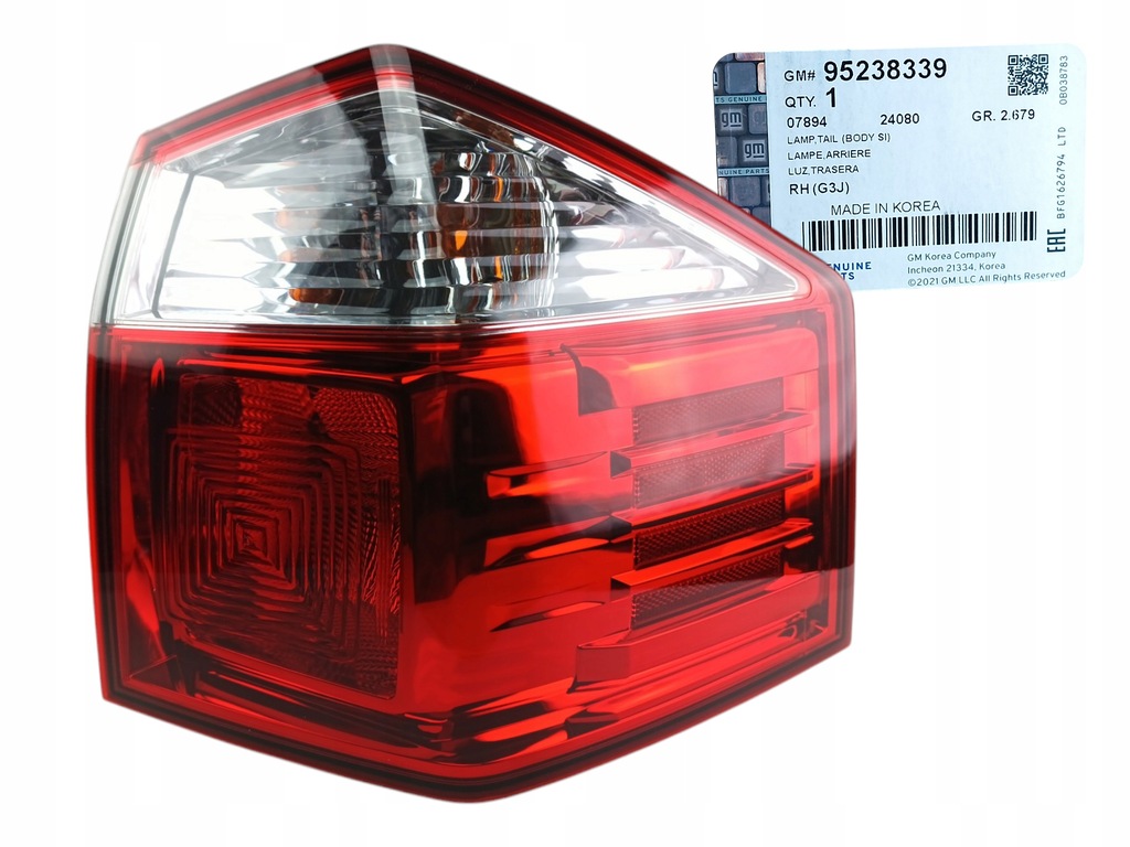 фото №1, Chevrolet orlando лампа задня задня права зовнішня 95238339 оригінал gm