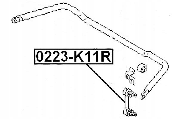 фото №1, Febest 0223-k11r тяга / кронштейн, стабилизатор