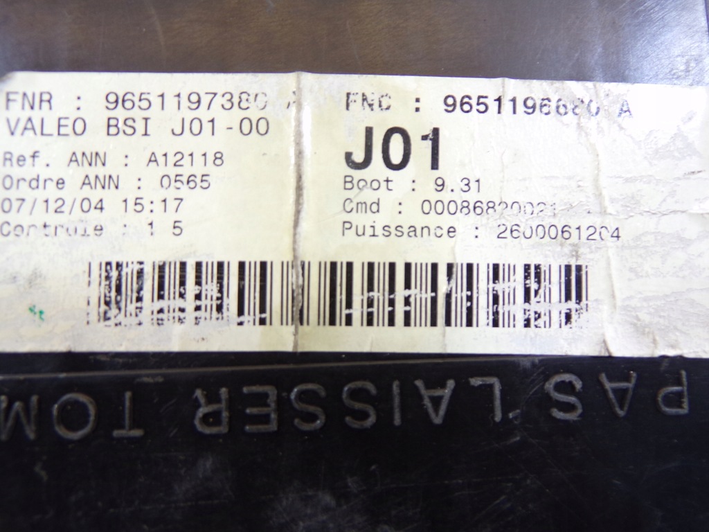 фото №8, Набор стартовый peugeot 307 1.6hdi iaw6lp102 9650623180