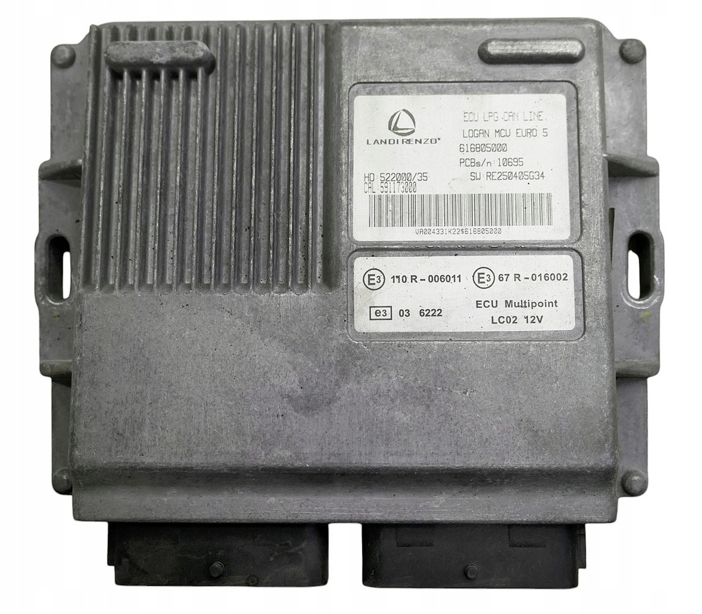 фото №1, Блок керування lpg dacia logan 616805000 522000/35 591173000 + програмування