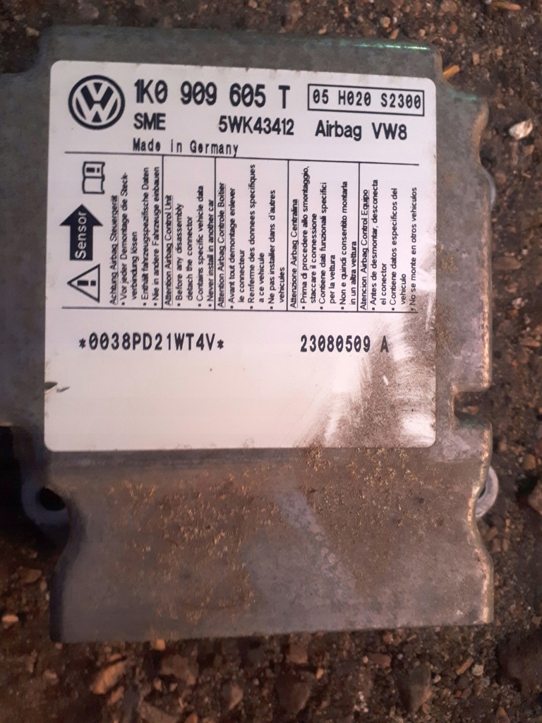 фото №1, Модуль датчик подушка безпеки skoda octavia ii