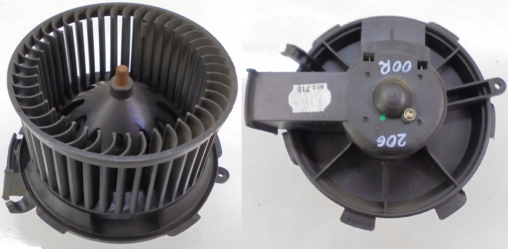 фото №1, Peugeot 206 00 r вентилятор воздуходувка отопителя