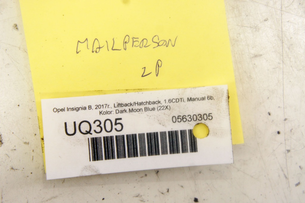 Uq305 opel insignia b 1.6cdti амортизатор левый перед 84155685 367327926 Недорого