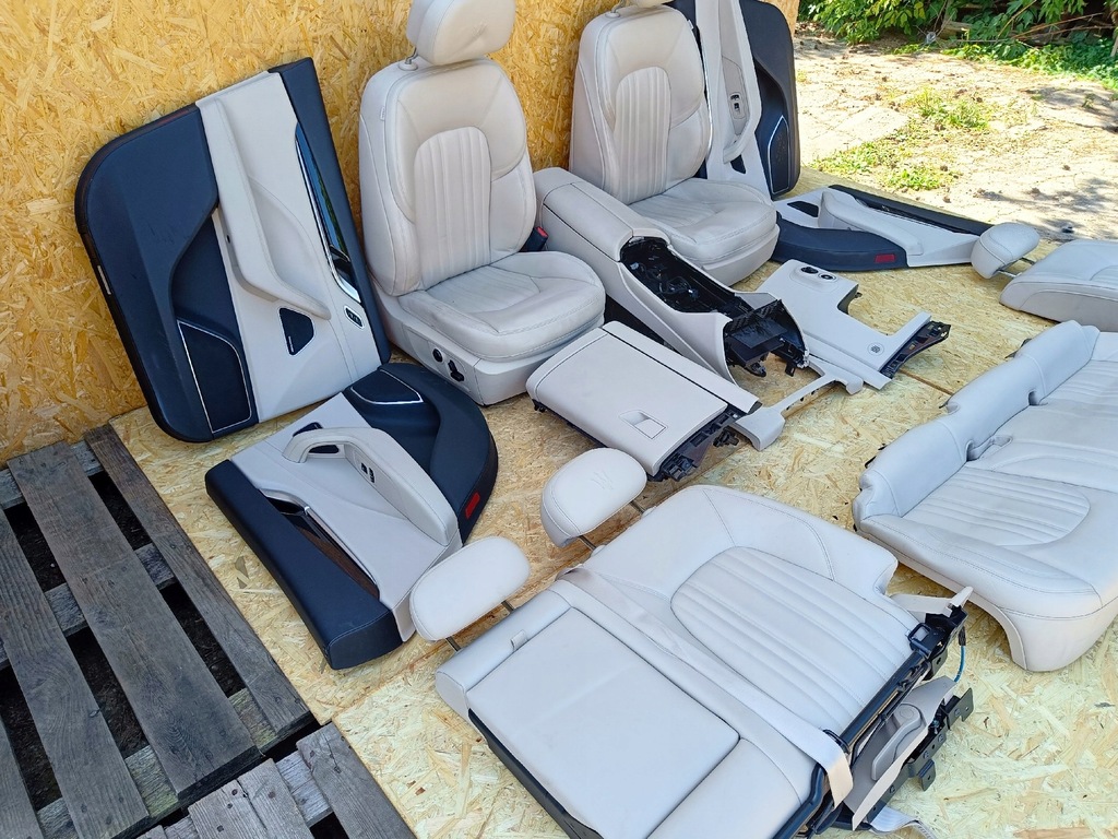 фото №8, Maserati levante kompletny середина салон сидіння оббивка обшивки