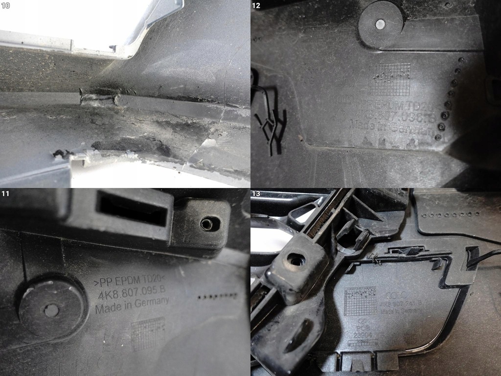 фото №11, Audi rs7 rs6 c8 4k8 19- бампер решётка радиатора решётка радиатора перед омыватель / парктроник