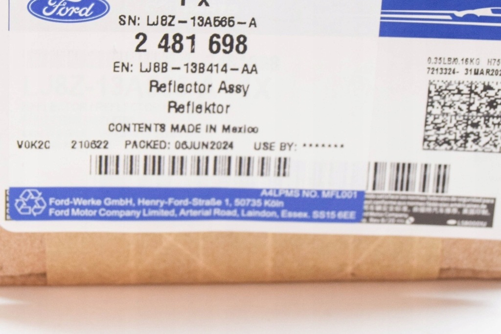 фото №9, Ford mustang mach-e задний правый бампер отражатель новый оригинальный 2481698