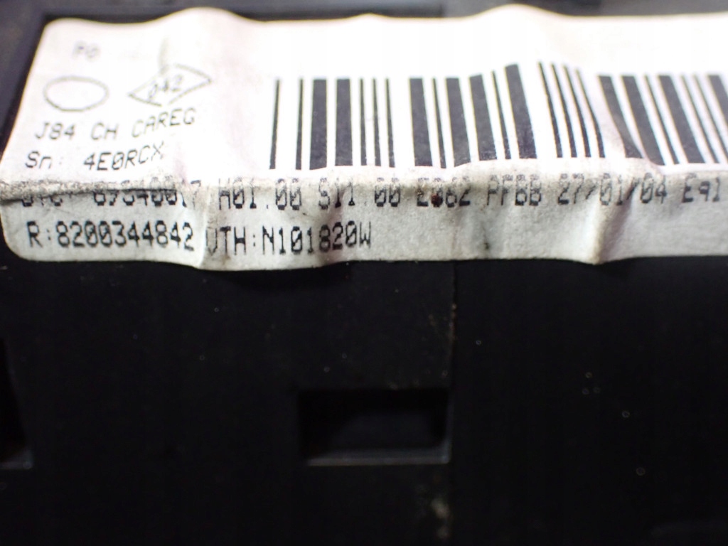 фото №6, Renault scenic ii 03-06 панель кондиціонера обдув 8200344842