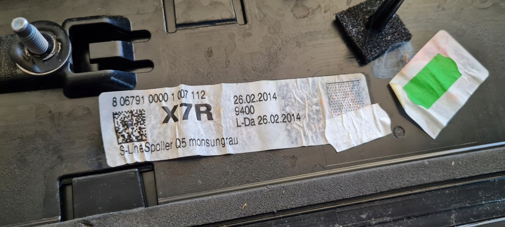 фото №12, Sq5 8r q5 lift спойлер спойлер крышки задняя sline lx7r 8r0827933b