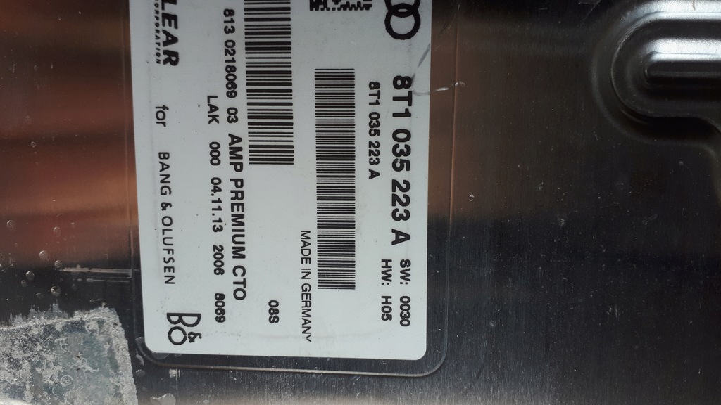 фото №8, S4 b8 lift a4 підсилювач bang olufsen 8t1035223a
