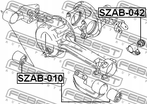 фото №2, Втулка мост suzuki baleno/grand vitara 95- fstszab-010