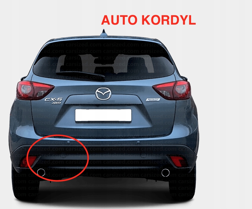 фото №1, Заглушка накладка hak задняя lew mazda cx- 5 2012-