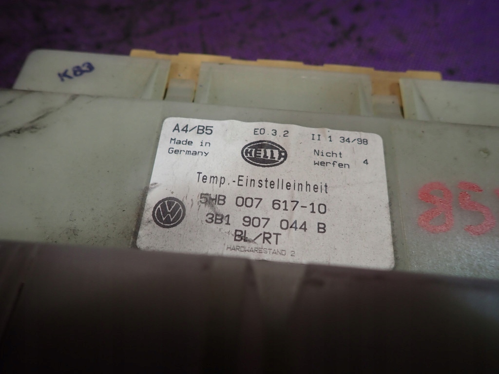 фото №5, Vw golf iv 97-06 панель кондиціонера обдув ac 3b1907044b