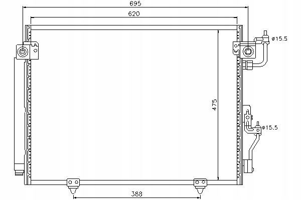 фото №1, Nissens радіатор кондиціонера з осушувач mits