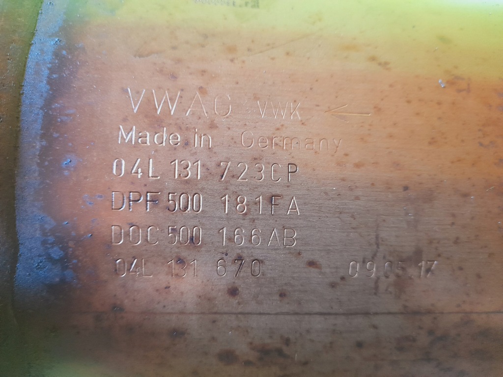фото №8, Каталізатор фільтр dpf 1.6 tdi 5q0131705m audi q2 81a 17r