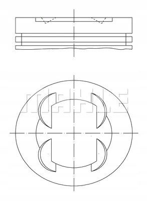 фото №2, Mahle 681 pi 00109 001 поршень