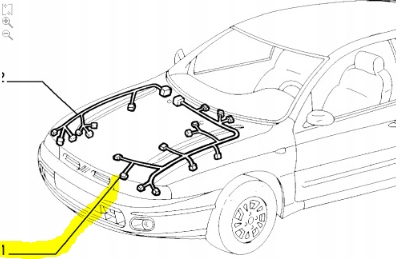 фото №10, Джгут електрична, частина передня fiat bravo оригінальний номер 46544376