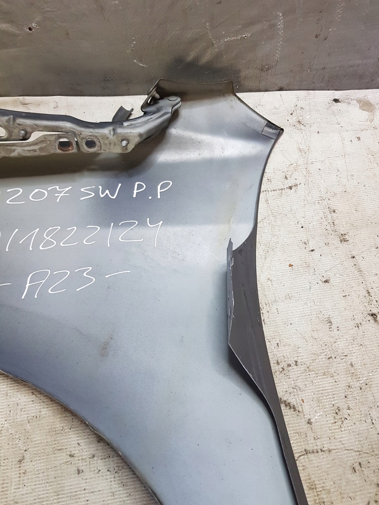 фото №8, Крыло peugeot 207 sw правый перед szary