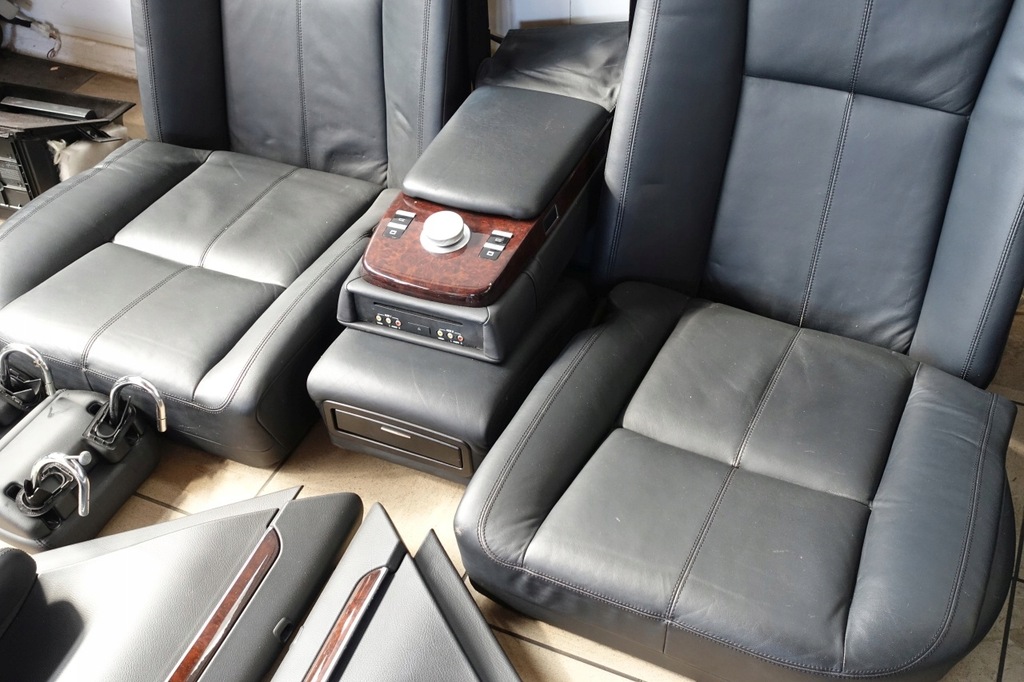 фото №5, Mercedes w221 оббивка шкіра сидіння обшивки сидіння nappa long dvd