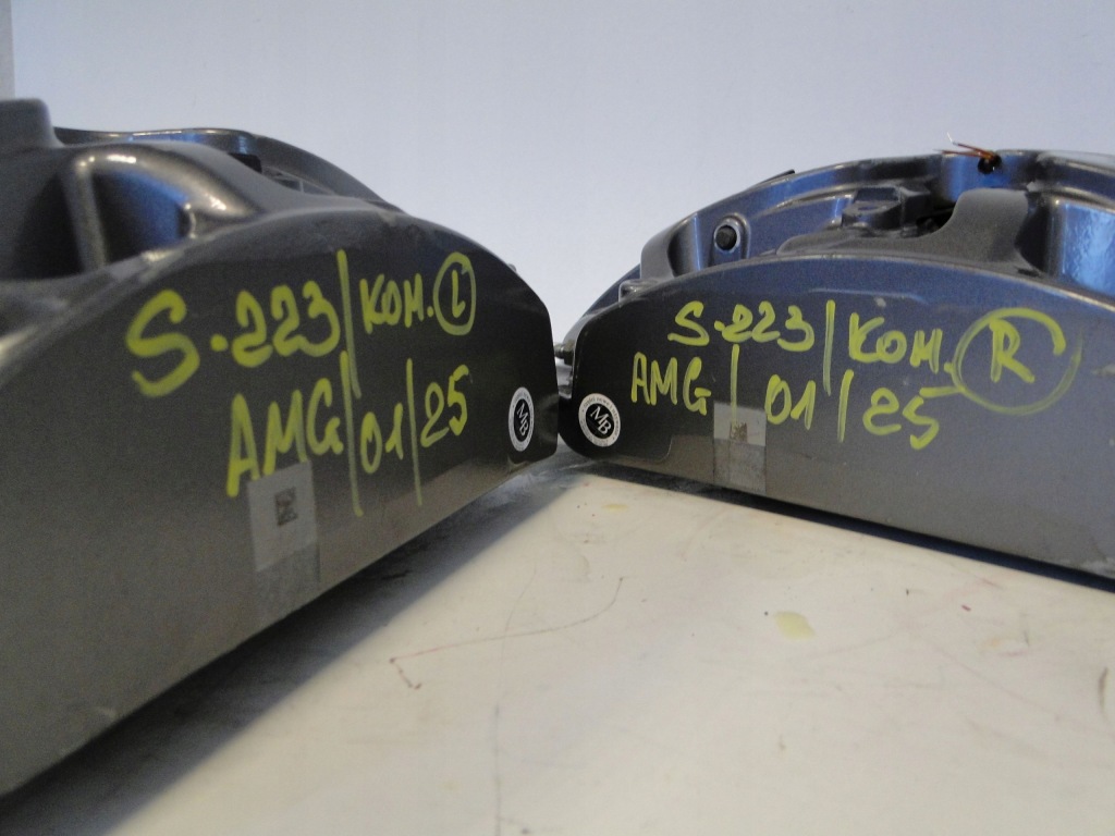 фото №10, Mercedes суппорт тормозной передний правый левый s klasa 223 w223 szary amg