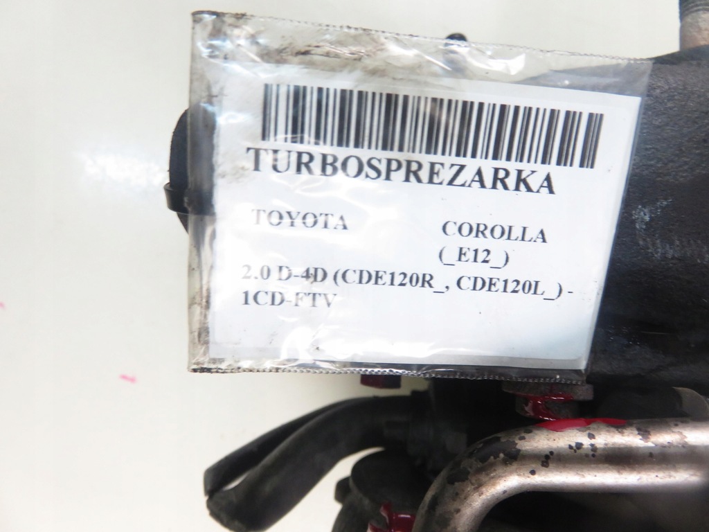 фото №11, Турбонагнетатель toyota corolla _e12_ 2.0 d-4d 172010g010
