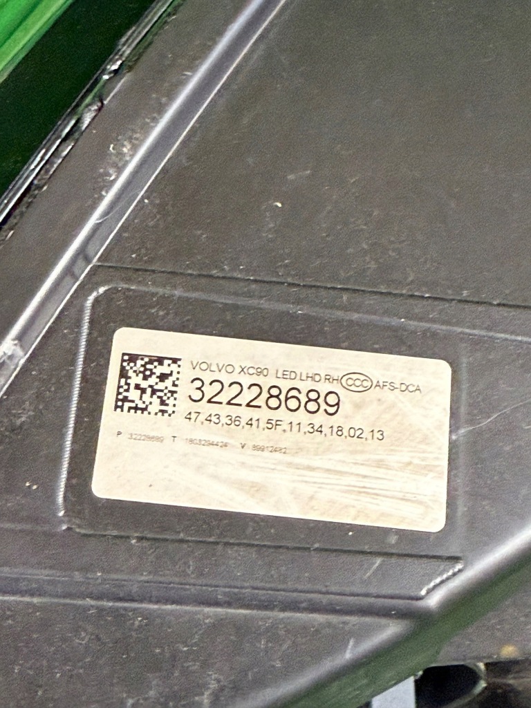 фото №5, Фара правый volvo xc90 ii full led 32228689 nr:686