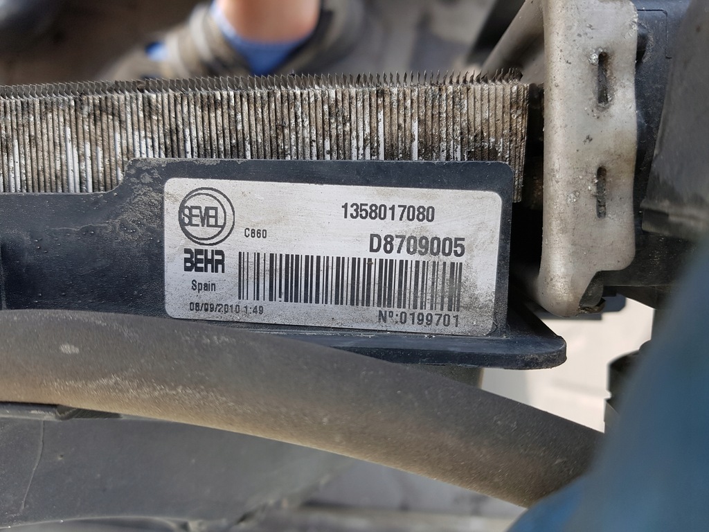 фото №7, Jumper iii 06-14r boxer 2.2 pas передний радиатор