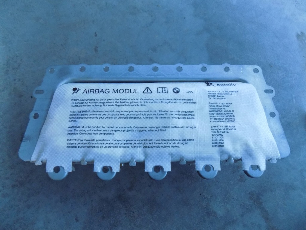 фото №1, Bmw f10 f11 подушка повітряна пасажира подушка безпеки