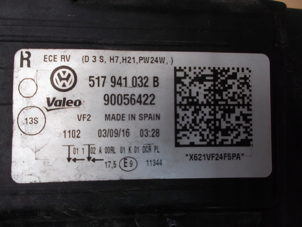 фото №8, Golf vii sportsvan лампа передняя правая перед 517941032b