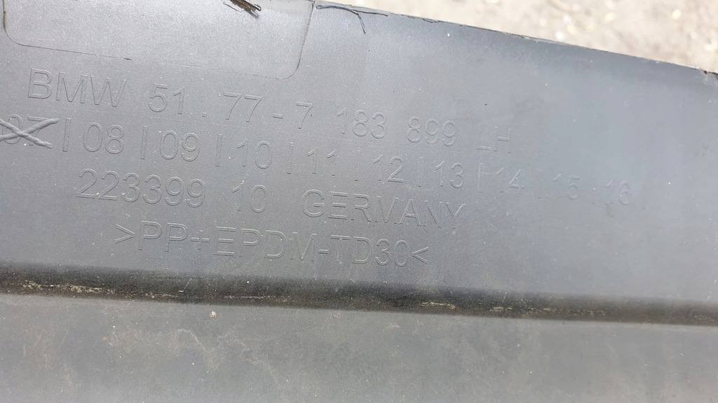 фото №9, Bmw f01 молдинг поріг ліва 51777183899