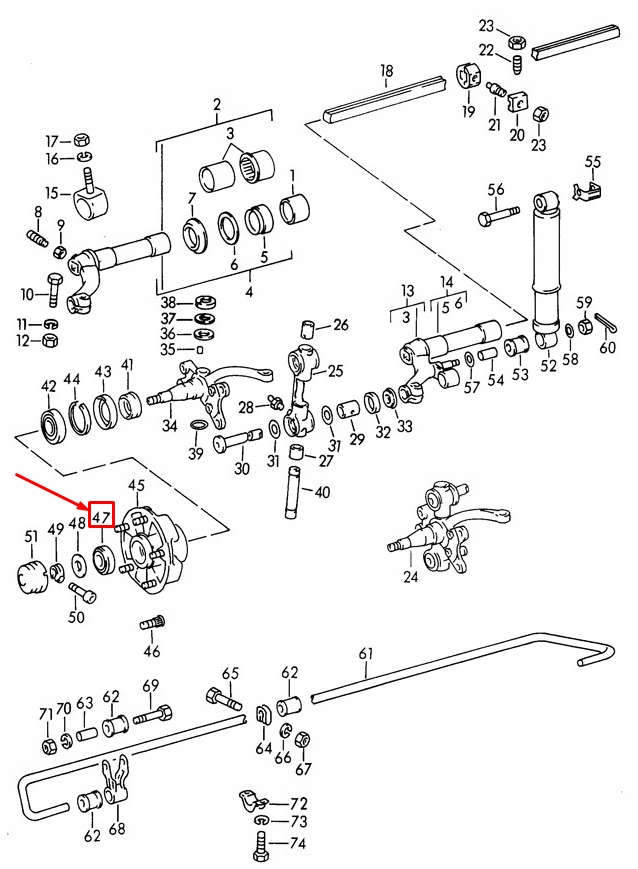 Porsche 944 ступица колеса передний подшипник stożkowe 99905906500 оригинальные Киев