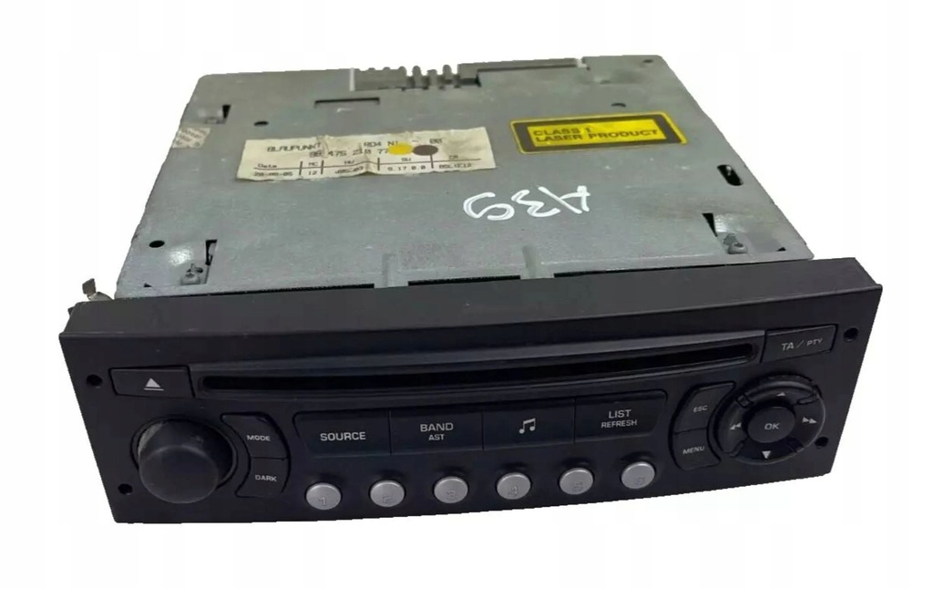 фото №1, Citroen c4 i 2006 панель / радіопрогравач cd/dvd/gps