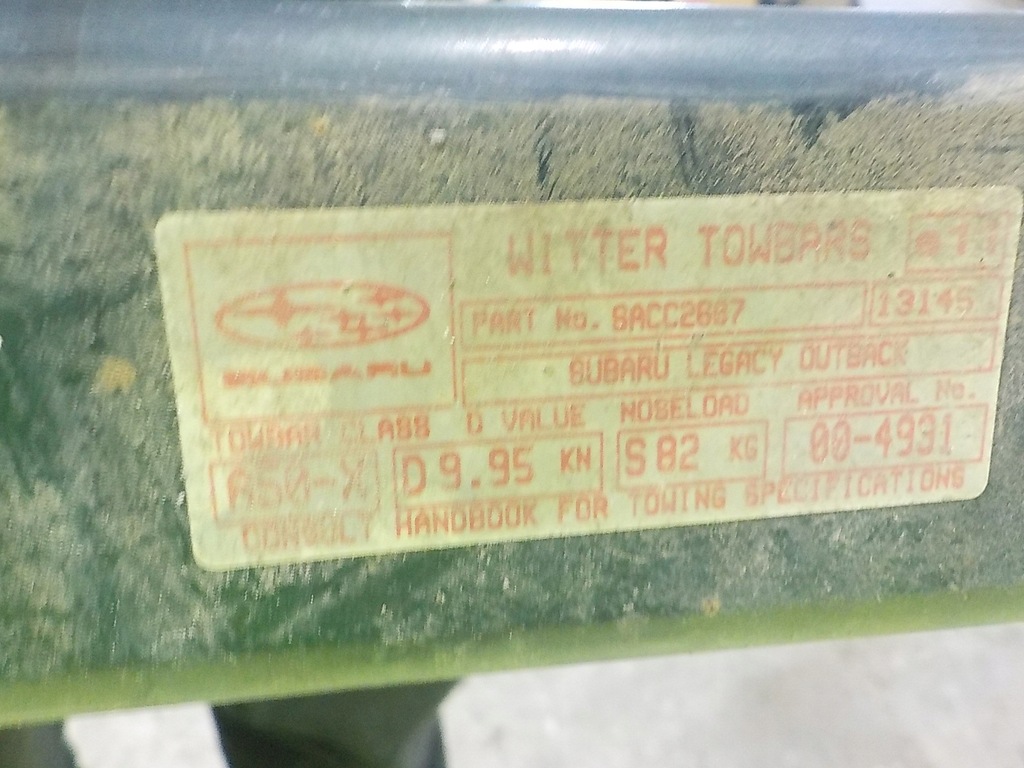фото №7, Subaru legacy iii outback 2.5 aut 07r 5d hak буксировочный
