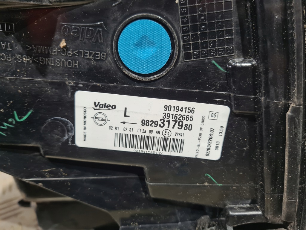 фото №6, Лампа левая задняя led opel corsa f europa