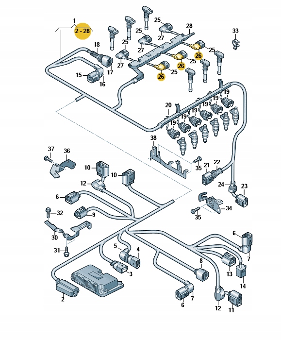 Насадка накладка котушок vw golf passat r32 r36 Ціна