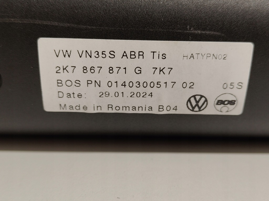 фото №9, Vw caddy v 2k7 шторка багажника nowa оригинал 2020-