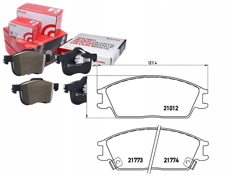 фото №1, Тормозные колодки тормозные hyundai pony accent brembo