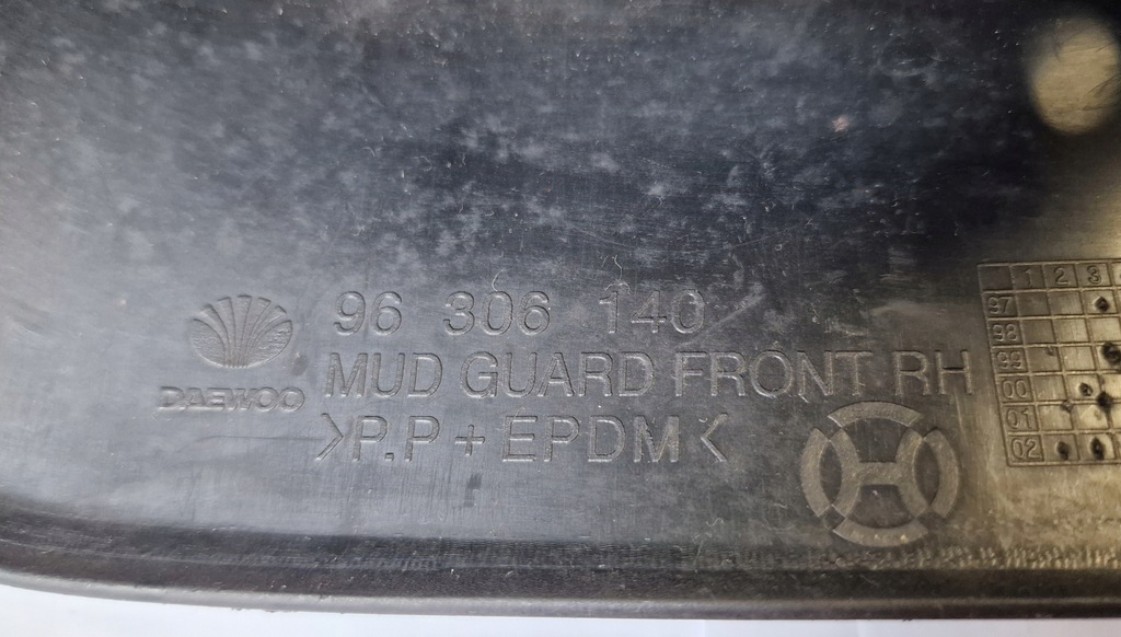 фото №3, Брызговик перед правый daewoo lanos оригинальный номер 96306140