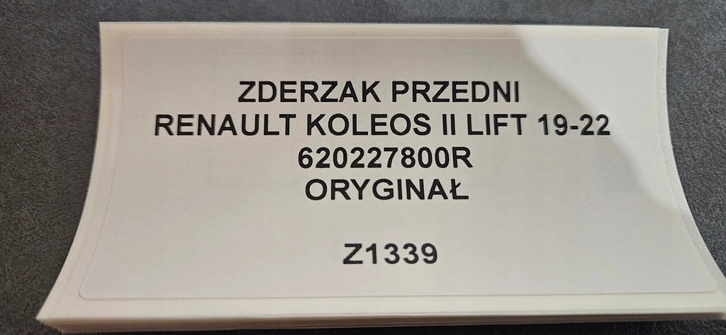 фото №13, Бампер передний решётка радиатора renault koleos ii lift 19-22 оригинал 620227800r